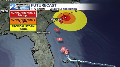 Dorian Weakens A Bit, Cool Late Week