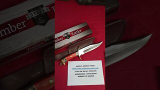 12" Long Timber Rattler Bowie Knife