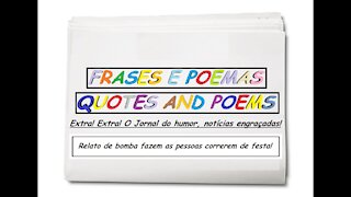 Notícias engraçadas: Relato de bomba fazem as pessoas correrem de festa! [Frases e Poemas]