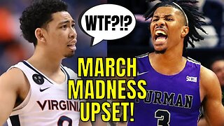 Virginia Gets UPSET By Furman In NCAA Tournament | First Big UPSET Of March Madness