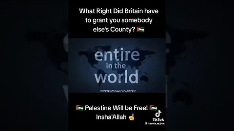 What right Britain has to grant you someone else’s country?