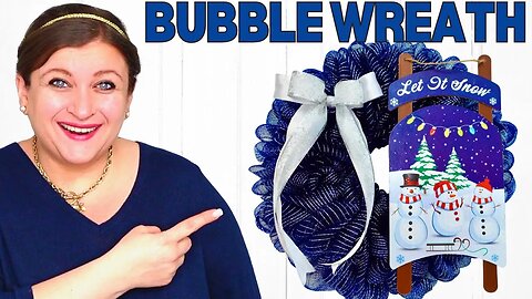 How to make a BUBBLE METHOD Wreath using 21 inch Deco Mesh