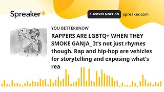 RAPPERS ARE LGBTQ+ WHEN THEY SMOKE GANJA_ It’s not just rhymes though. Rap and hip-hop are vehicles