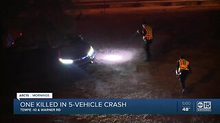 i-10 and Warner 5-vehicle crash