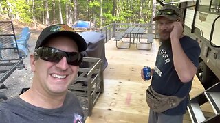 Fixing The Pallet Deck In Front of Our RV