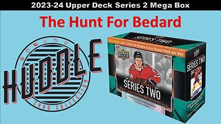 Hitting A Bedard Young Gun 2023-24 Upper Deck Series 2 Hockey Mega Box. Cool Inserts