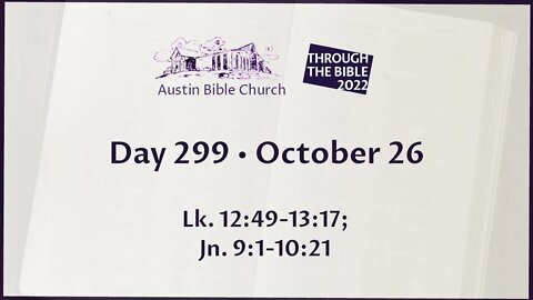 Through the Bible 2022 (Day 299)