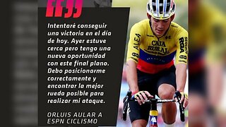 Ciclista venezolano Orluis Aular afirma que quiere ganar una etapa en la Vuelta a España 2023.