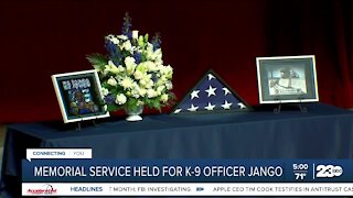 Memorial service held for K-9 officer Jango