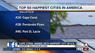 Cape Coral named 24th happiest city in the U.S.