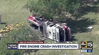 Investigation into deadly crash involving a Phoenix firetruck