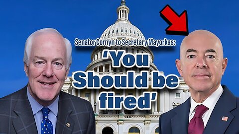 Senator John Cornyn ABRUPTLY YELLS at MAYORKAS"That's a Totally Made Up Number"