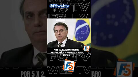 Por 5 votos a 2, ex presidente Jair Bolsonaro é declarado inelegível pelo TSE