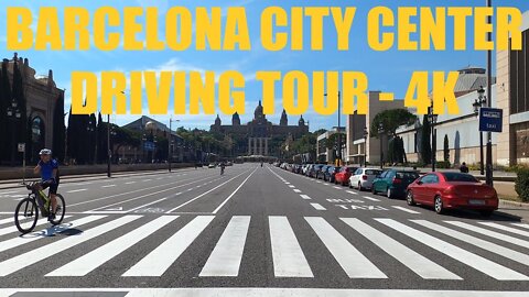 BARCELONA CITY CENTER DRIVING TOUR - 4K 🚖