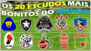 TOP 20 DOS ESCUDOS MAIS BONITOS DO MUNDO [Galera Quiz]