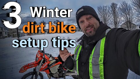 Dirt Bike Winter Setup 3 things to do to ride in the snow and frozen conditions #dirtbike #enduro