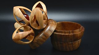 Woodturning: My First Inside-Out Project (Seed Pod Pot?)