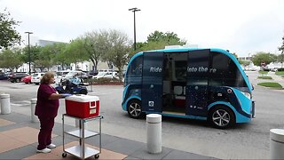 Driverless shuttles to help transport COVID-19 tests from collection site in Jacksonville