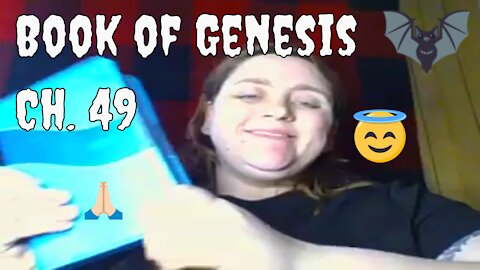 Reading ASMR Book of Genesis Chapter 49 from the NIV Bible in a 2021 Christian Goth Sermon