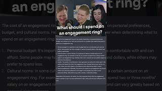 How Much Should You Spend on an Engagement Ring? (Chat GPT Answers)