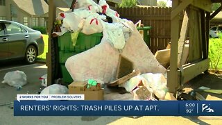 Renters' Rights: Trash piles high at south Tulsa apartment