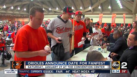 Orioles announce date for FanFest event