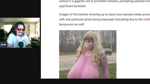 Male Shop Teacher Wears Cumbersome Prosthetic Breasts