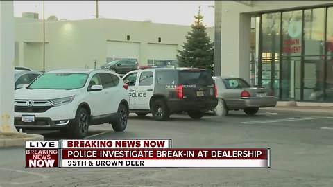 Milwaukee police investigating overnight break-in at Russ Darrow car dealership