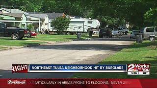 Northeast Tulsa neighborhood hit by burglars