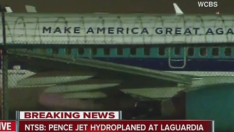 NTSB: Pence jet hydroplaned at LaGuardia