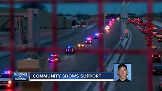 Residents line procession route to say goodbye to MPD officer Matthew Ritter