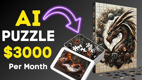 Create Jigsaw Puzzle With AI | Make Passive Income by Selling AI Puzzle