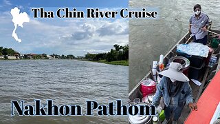 80 Baht Tha Chin River Boat Tour From Wat Don Wai Floating Market - Nakhon Pathom Thailand 2023
