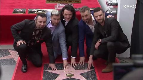 *NSYNC receives star on Hollywood Walk of Fame