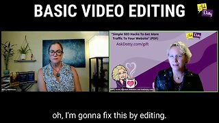 Basic Video Editing Captioned