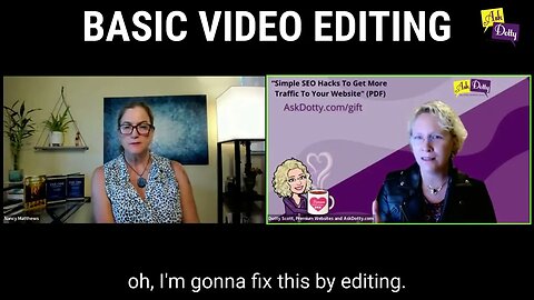 Basic Video Editing Captioned