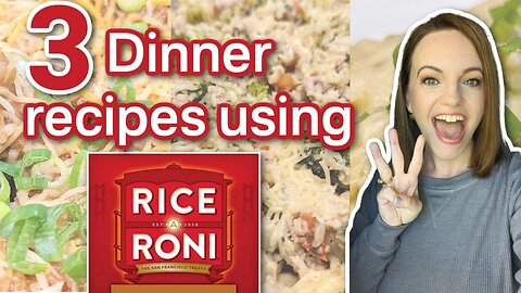 TURNING RICE A RONI INTO A MAIN DISH! | PANTRY COOKING | RICE A RONI