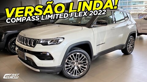 NOVO JEEP COMPASS LIMITED 1.3 TURBO 2022 EM DETALHES