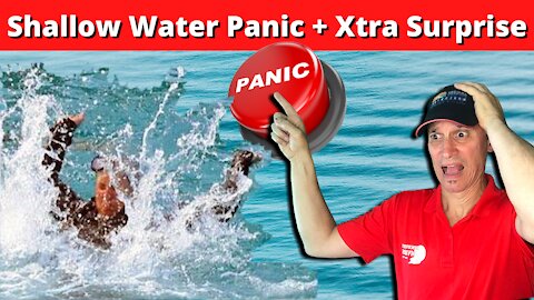 Shallow water panic ...and Xtra surprise - (WHAT can GO WRONG when SCUBA DIVING) - SAFETY TIPS