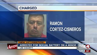 Man arrested for sexual battery on a minor