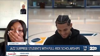 Utah Jazz surprise students with full-ride scholarships