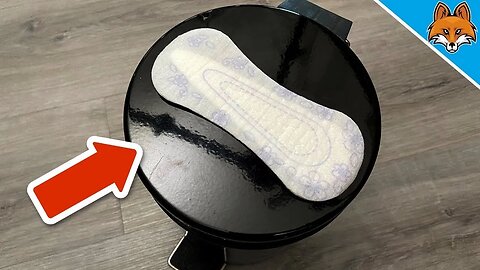 Stick a Panty Liner to your Trash Can and WATCH WHAT HAPPENS💥(Mind Blowing)🤯