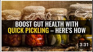 Boost gut health with quick pickling – here's how