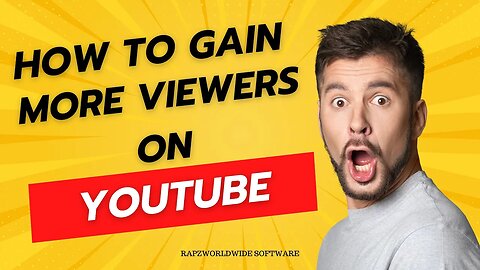 How to gain VIEWERS on YouTube