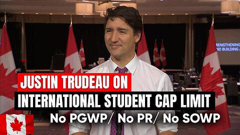 PM Trudeau on Student Visa Cap For Two Years