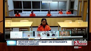 Mother who allegedly left baby on porch charged