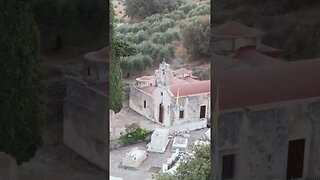 The three aisle Byzantine church of Panagia Kera Eleousa (Holy Mother the Gracious) in Psiloritis