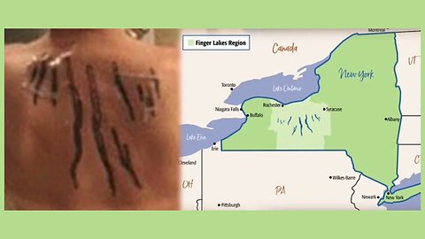 Hunter Biden's back tattoo is FInger Lakes New York - Dec. 2023