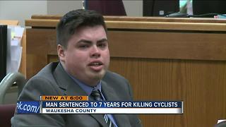 Man sentenced to 7 years for killing cyclists