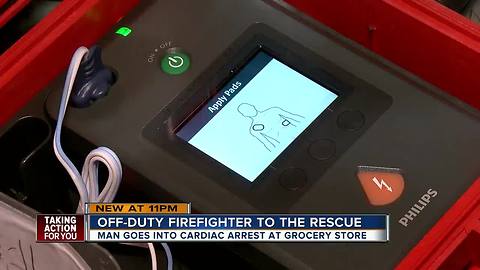 Off-duty firefighter saves man in cardiac arrest at Tarpon Springs Publix
